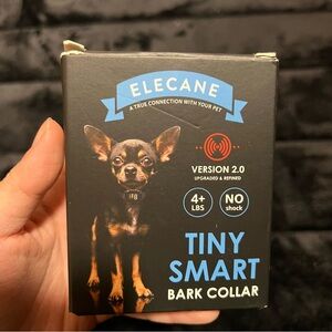 Elcane Bark Collar Tiny Smart 4lbs No Shock Pet Dog Small